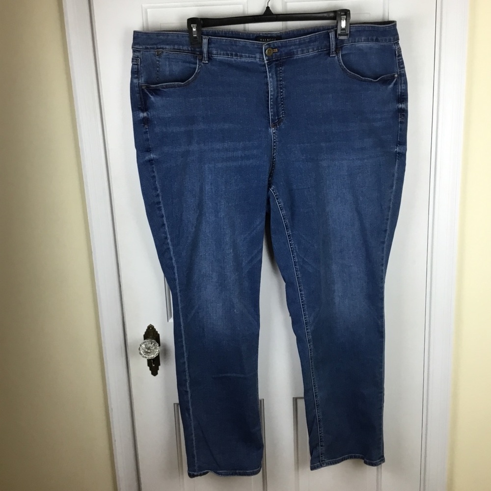 Talbots Flawless Straight Leg Jeans High Rise Size 24W